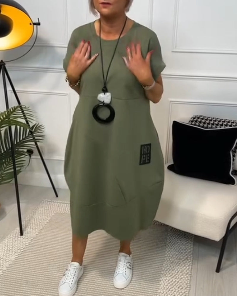 Cleo - Stylish Short Sleeved Dress