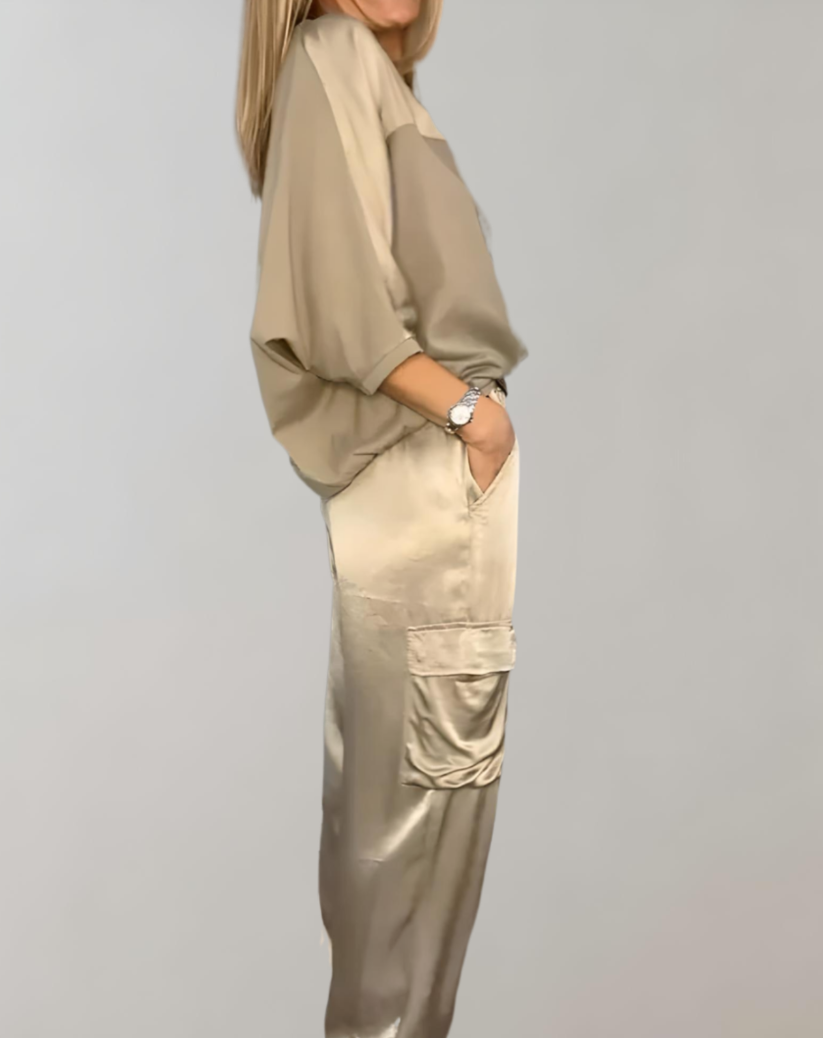 Miriam - Silky Cargo Lounge Set