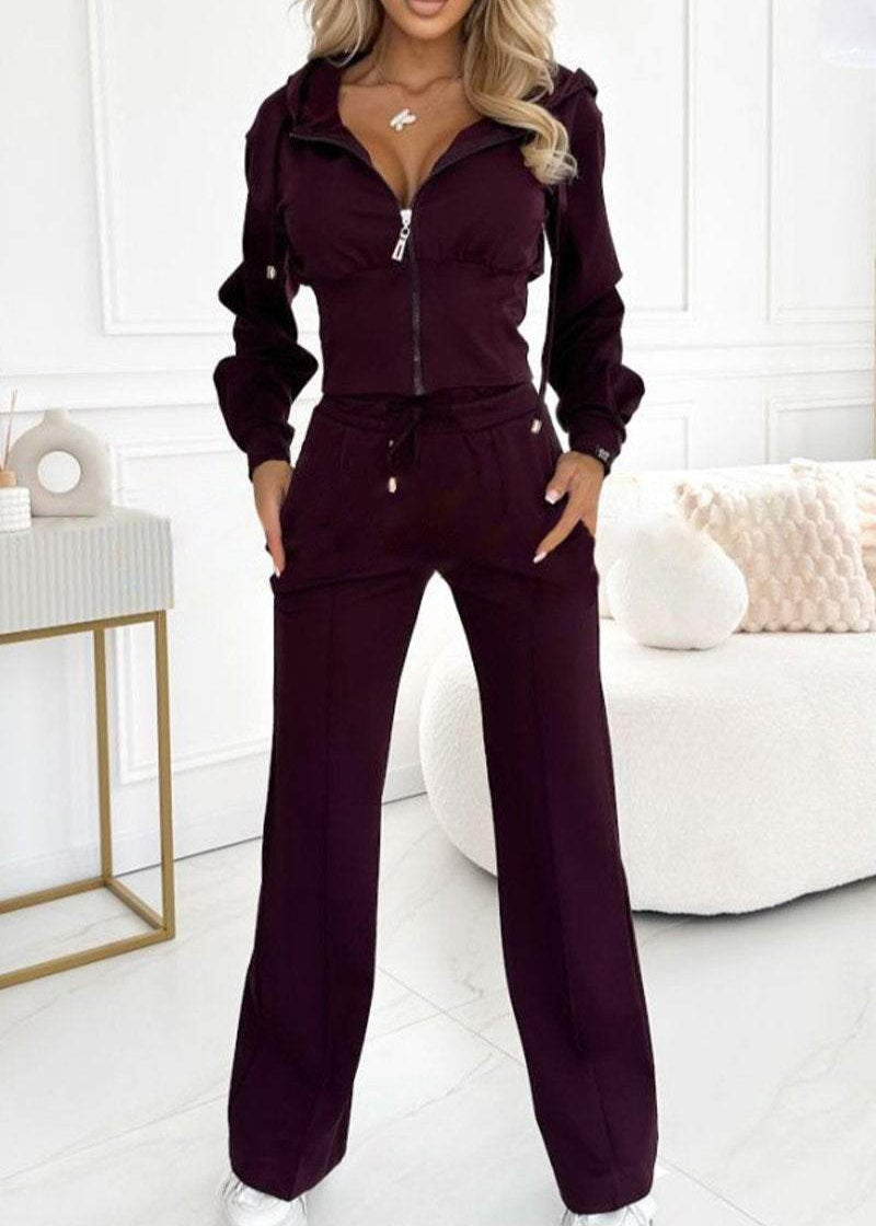 Bella - Women's Wide Leg Tracksuit Set